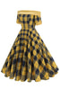 Load image into Gallery viewer, Off The Shoulder Green Grid Vintage 1950s Dress