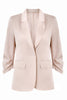 Load image into Gallery viewer, Champagne Notched Lapel Long Sleeves One Button Blazer