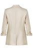 Load image into Gallery viewer, Champagne Notched Lapel Long Sleeves One Button Blazer