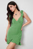 Load image into Gallery viewer, Green Short Bodycon Party Dress with Ruffles