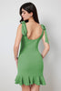 Load image into Gallery viewer, Green Short Bodycon Party Dress with Ruffles