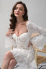 Load image into Gallery viewer, White Corset Embroidery A-Line Short Party Dress