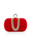 Load image into Gallery viewer, Luxury Red Handbag with Rhinestones