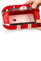 Load image into Gallery viewer, Luxury Red Handbag with Rhinestones
