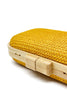 Load image into Gallery viewer, Yellow Handmade Wooden Clutch Bag