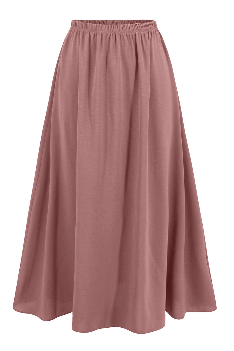 Load image into Gallery viewer, Dusty Rose A Line Chiffon Party Dress with Long Sleeves