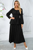 Load image into Gallery viewer, Dusty Rose A Line Chiffon Party Dress with Long Sleeves