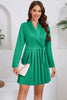 Load image into Gallery viewer, Green A Line Pleated Short Cocktail Dress with Bow