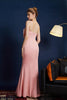 Load image into Gallery viewer, Pink Mermaid Strapless Long Prom Dress with Bow