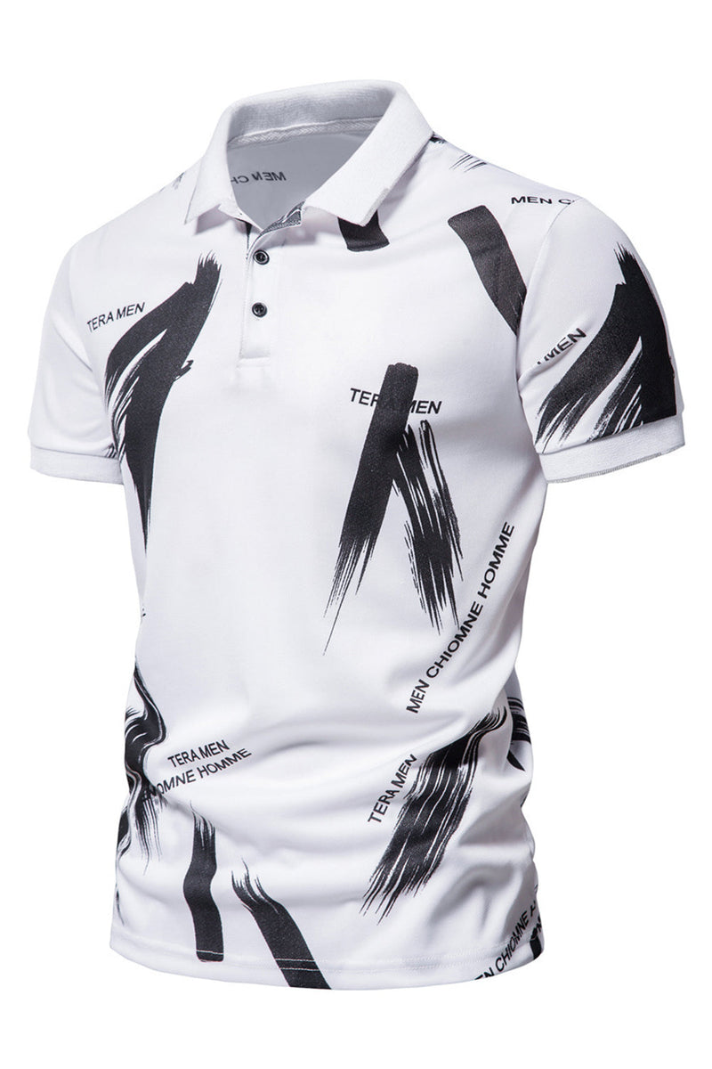 Load image into Gallery viewer, Black Men&#39;s Slim Fit Short Sleeves Cotton Polo Shirt