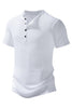 Load image into Gallery viewer, White Short Sleeves Waffle Men&#39;s Casual Polo Shirt