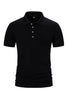 Load image into Gallery viewer, White Knit Cotton Short Sleeves Slim Fit Men&#39;s Polo Shirt