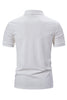 Load image into Gallery viewer, White Knit Cotton Short Sleeves Slim Fit Men&#39;s Polo Shirt