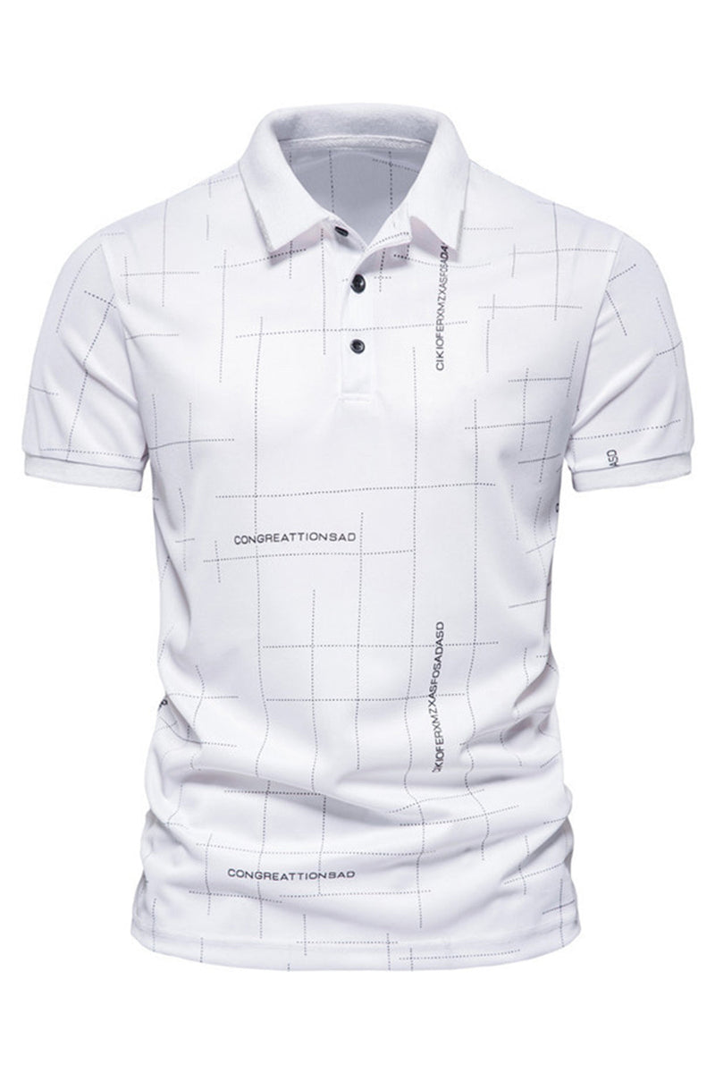 Load image into Gallery viewer, White Regular Fit Cotton Men&#39;s Polo Shirt