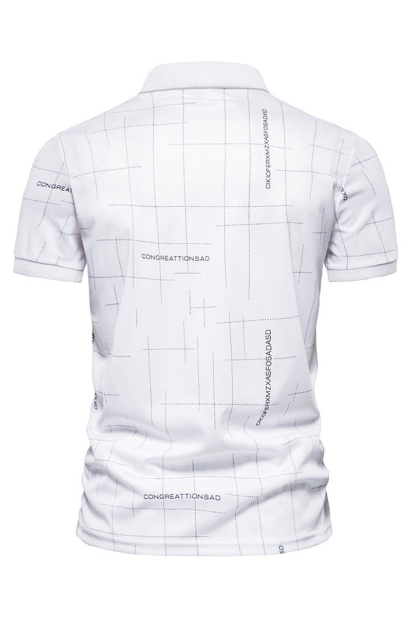 Load image into Gallery viewer, White Regular Fit Cotton Men&#39;s Polo Shirt