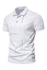 Load image into Gallery viewer, White Regular Fit Cotton Men&#39;s Polo Shirt