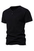 Load image into Gallery viewer, Black Cotton Crewneck Short Sleeves Men&#39;s Polo Short