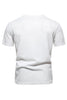 Load image into Gallery viewer, White Knit Cotton Crewneck Short Sleeves Men&#39;s Shirt