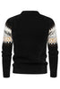 Load image into Gallery viewer, Black Round Neck Slim Fit Men&#39;s Sweater Top