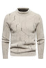 Load image into Gallery viewer, Khaki Men&#39;s Slim Fit Pullover Knitted Sweater