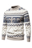 Load image into Gallery viewer, Men&#39;s Slim Fit Khaki Pullover Printed Knitted Sweater