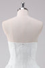 Load image into Gallery viewer, Simple White A-Line Strapless Short Graduation Dress