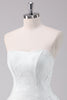 Load image into Gallery viewer, Simple White A-Line Strapless Short Graduation Dress