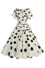 Load image into Gallery viewer, Black Rose Printed A-Line Boat Neck Midi 1950s Dress