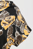 Load image into Gallery viewer, Black Rose Printed A-Line Boat Neck Midi 1950s Dress