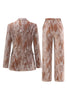 Load image into Gallery viewer, Sparkly Dusty Rose Velvet Notched Lapel Sequins 2 Pieces Suits