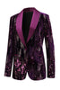 Load image into Gallery viewer, Sparkly Purple Shawl Lapel Sequins Prom Blazer