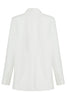 Load image into Gallery viewer, White Fitted Single Breasted Midi Women&#39;s Blazer