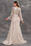 Navy Mermaid Sequins Long Sleeves Choir Dress with Side Cape