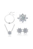 Load image into Gallery viewer, Silver Glitter 4 Pieces Jewelry Set