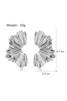 Load image into Gallery viewer, Golden Stylish Pleated Alloy Earrings