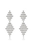 Load image into Gallery viewer, Bridal Wedding Golden Pave Inlaid Shooting Star Pendant Earrings