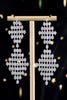 Load image into Gallery viewer, Bridal Wedding Golden Pave Inlaid Shooting Star Pendant Earrings