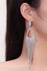 Load image into Gallery viewer, Sparkly Silver Rhinestones Drop Earrings