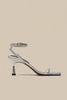 Load image into Gallery viewer, Black PU Leather Ankle Strap High Heel Sandals