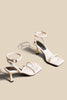 Load image into Gallery viewer, Black PU Leather Ankle Strap High Heel Sandals