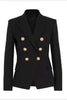 Load image into Gallery viewer, Black Peak Lapel Long Sleeves Women Blazer