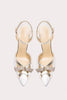 Load image into Gallery viewer, White Pointed Toe Ankle Strap High Heels with Bow