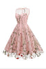 Load image into Gallery viewer, Blush A Line Bateau Neck Sleeves 1950s Dress