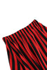 Load image into Gallery viewer, Black Color Block Striped Print Casual Novelty Pirate Costume Skirt