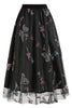 Load image into Gallery viewer, Apricot High Waist Print Chiffon Floral Loose Midi A Line Skirt