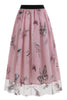 Load image into Gallery viewer, Apricot High Waist Print Chiffon Floral Loose Midi A Line Skirt