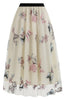 Load image into Gallery viewer, Apricot High Waist Print Chiffon Floral Loose Midi A Line Skirt