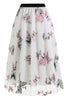 Load image into Gallery viewer, Apricot High Waist Print Chiffon Floral Loose Midi A Line Skirt