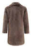 Load image into Gallery viewer, Khaki Fluffy Notched Lapel Faux Fur Long Men&#39;s Coat