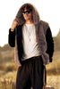 Load image into Gallery viewer, Fluffy Brown Faux Fur Long Sleeves Short Men&#39;s Coat with Hood